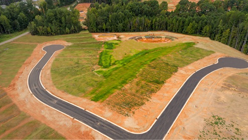 Aerial View of Calvin Creek in Troutman, NC