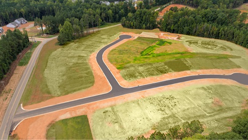 Aerial View of Calvin Creek in Troutman, NC