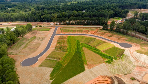 Aerial View of Calvin Creek in Troutman, NC