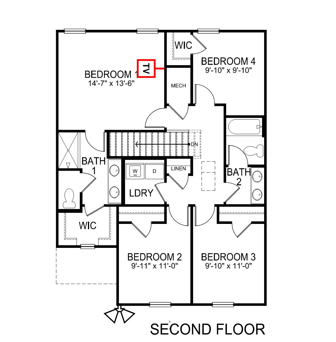Taylor second floor plan