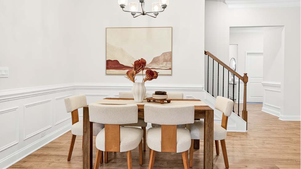 open concept dining area