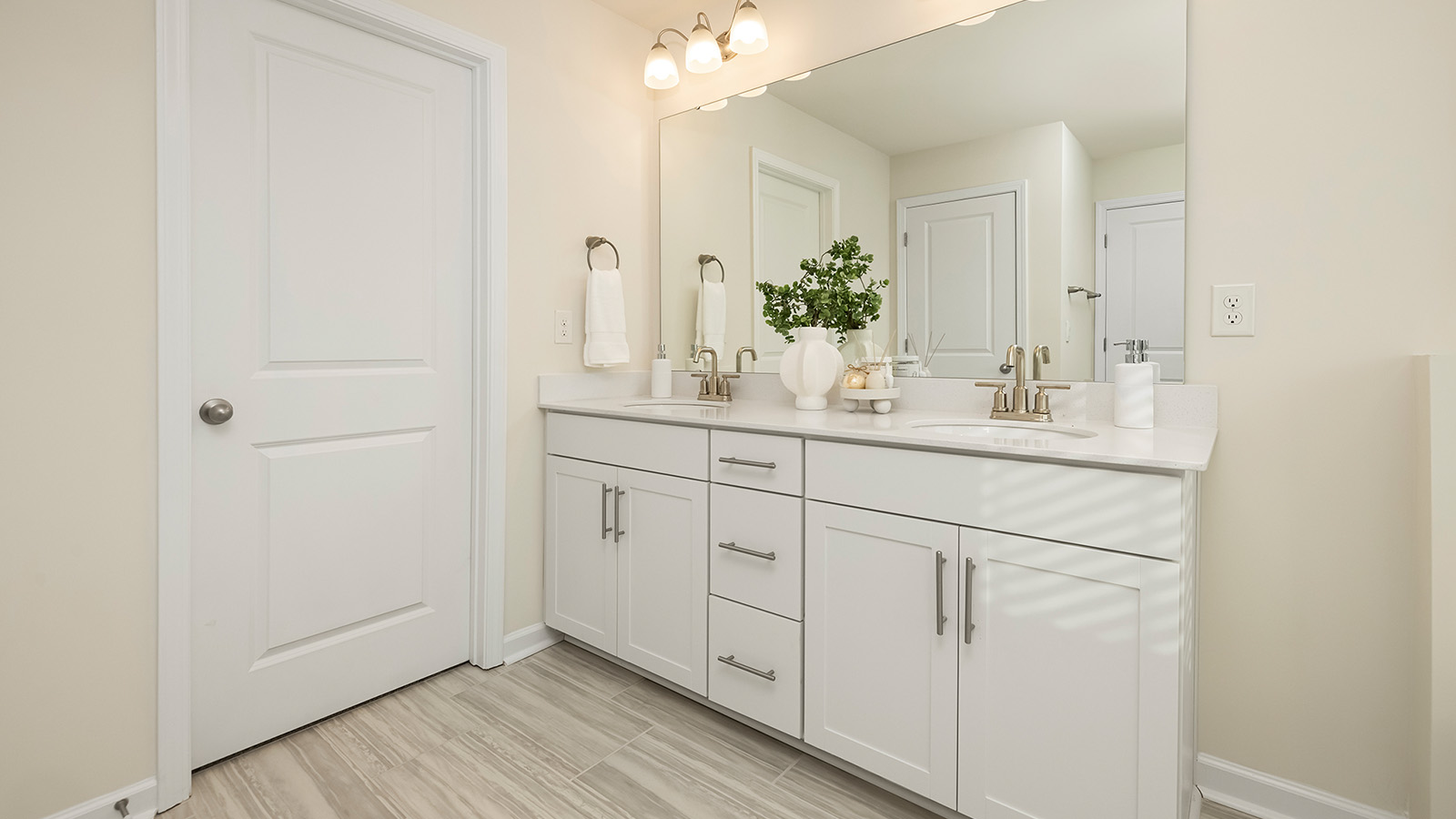 Primary bathroom with large shower and bathtub