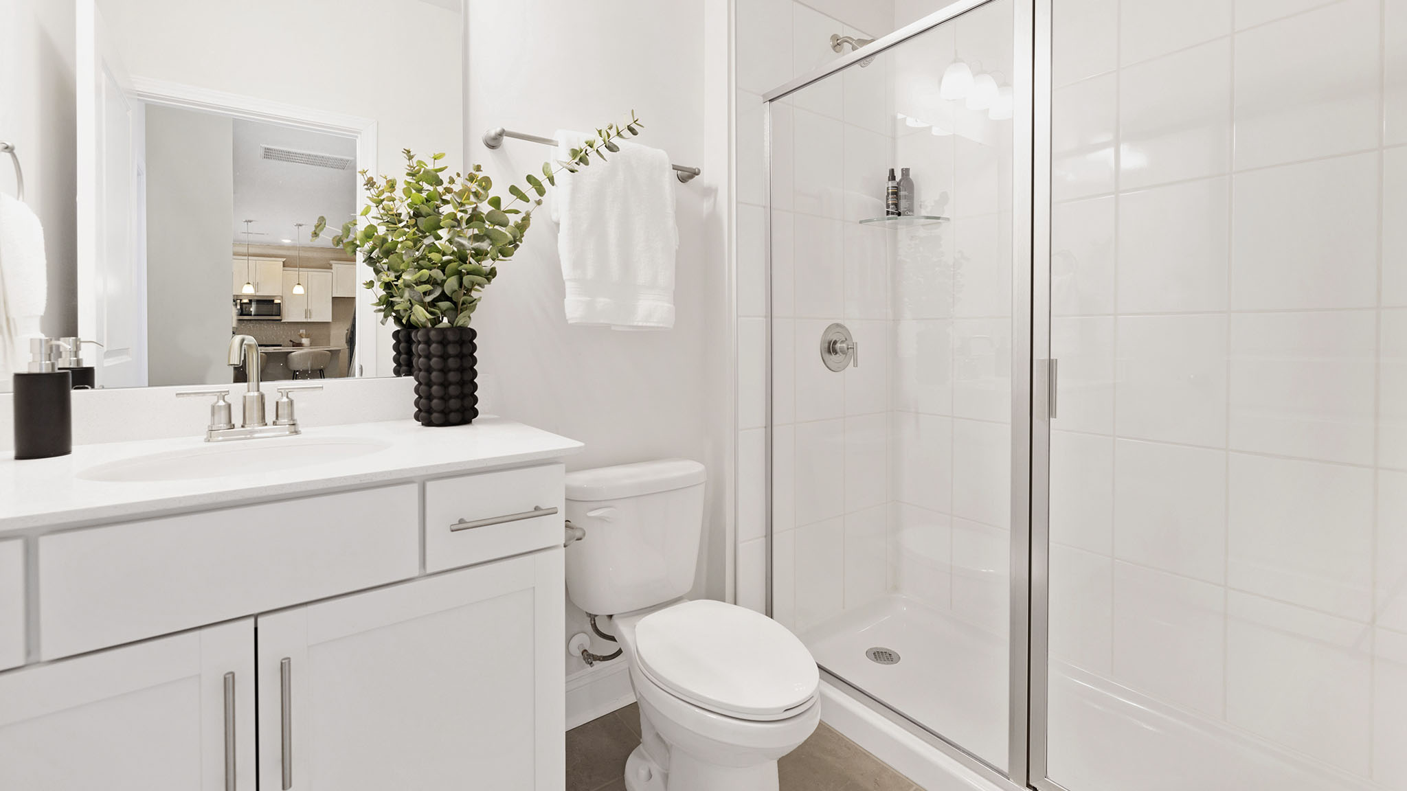 Bathroom with standing shower