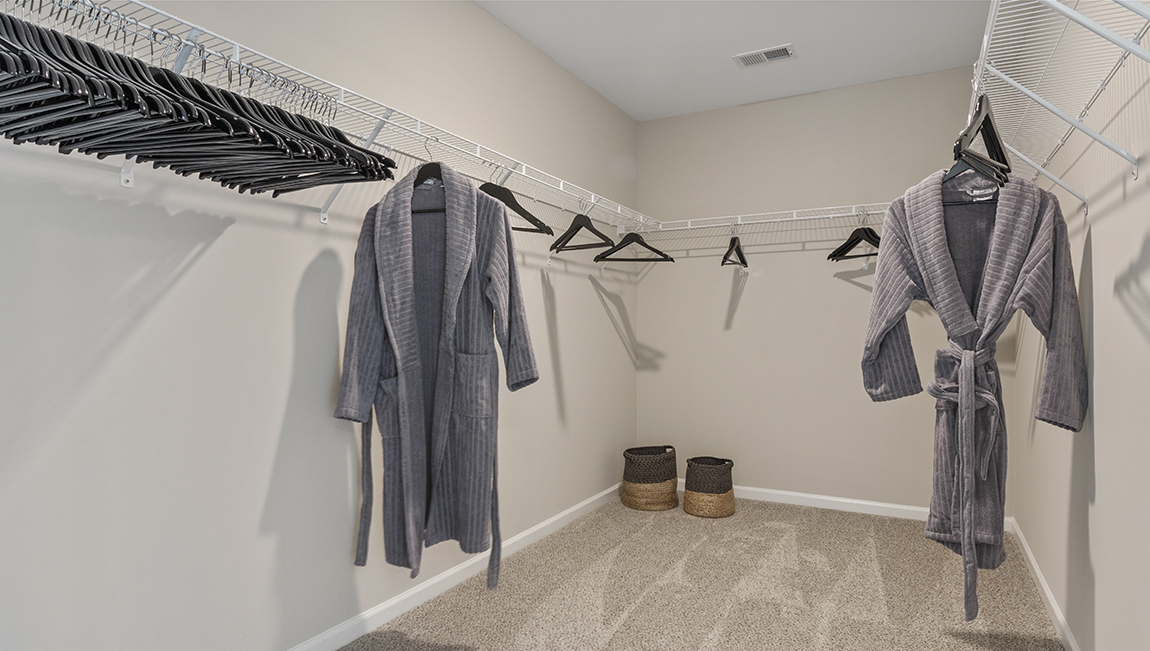 carpeted walk in closet