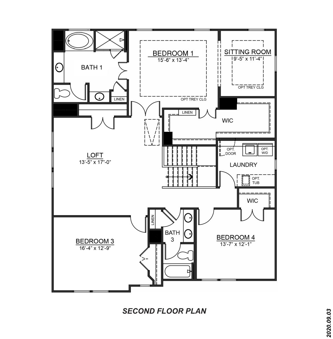 Hampshire second floor plan