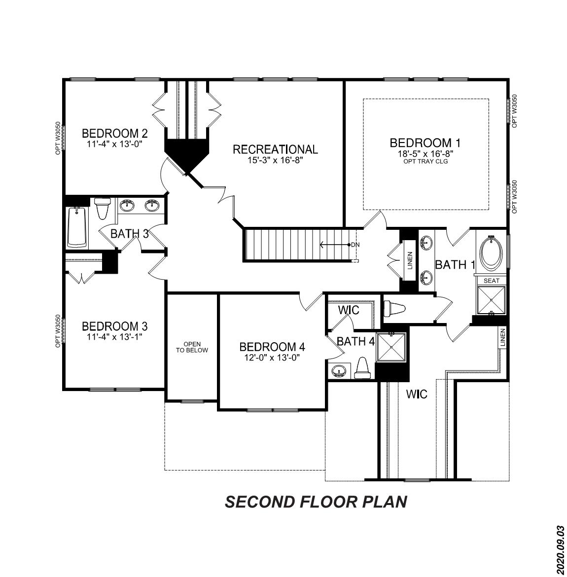Washington second floor plan