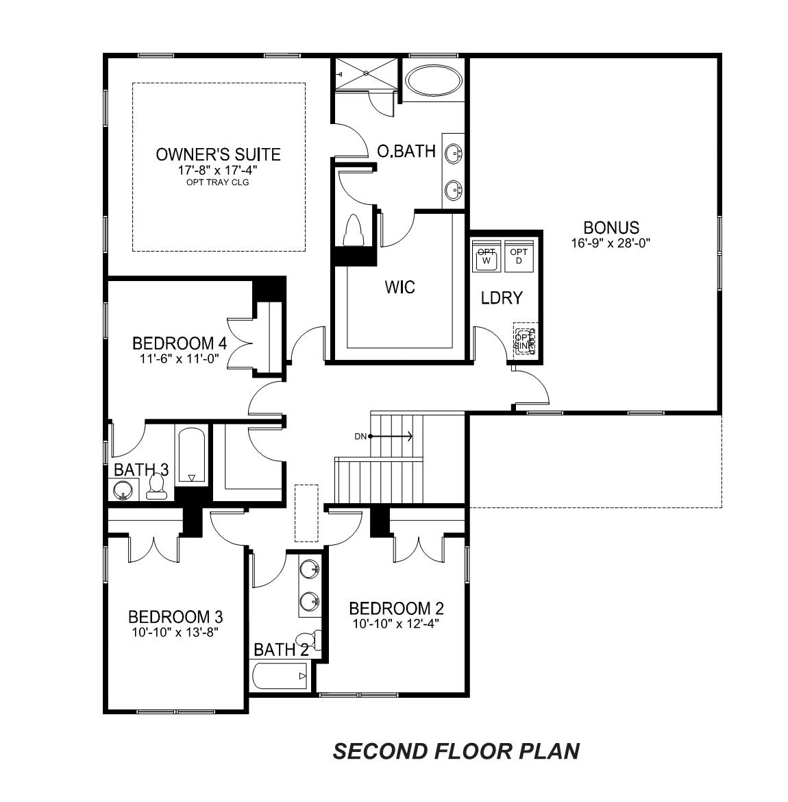 Kristin second floor plan