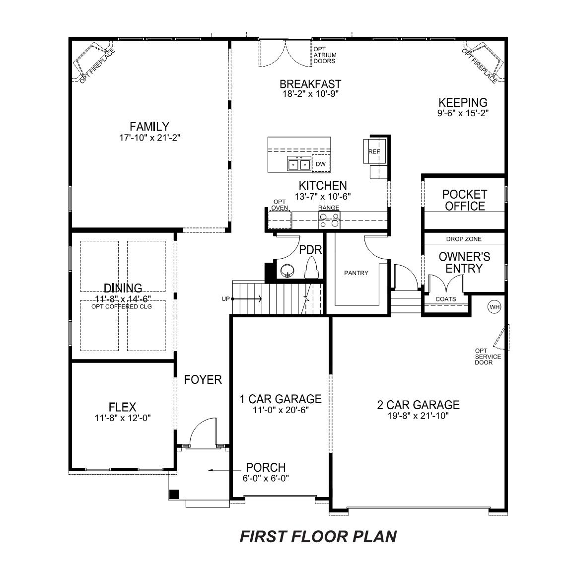 Jasmine first floor plan