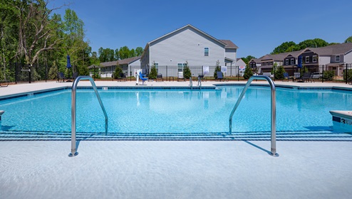Blackstone Bay Townhomes community club house pool