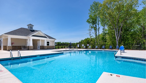 Blackstone Bay Townhomes community club house pool