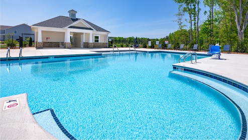 Blackstone Bay Townhomes community club house pool