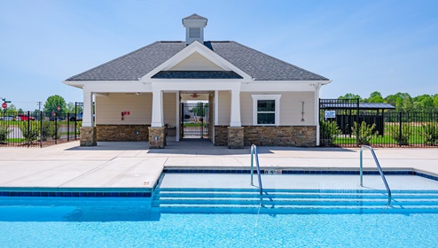 Blackstone Bay Townhomes community club house pool