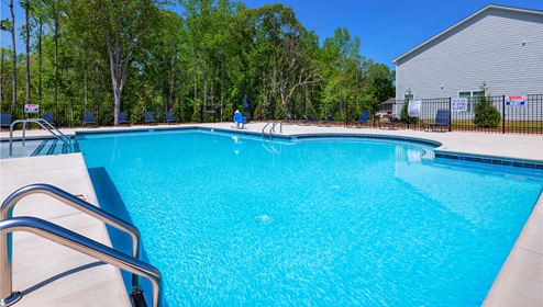 Blackstone Bay Townhomes community club house pool