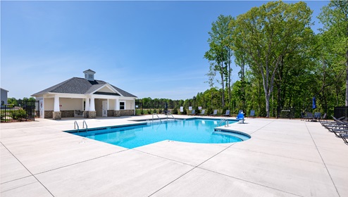 Blackstone Bay Townhomes community club house pool