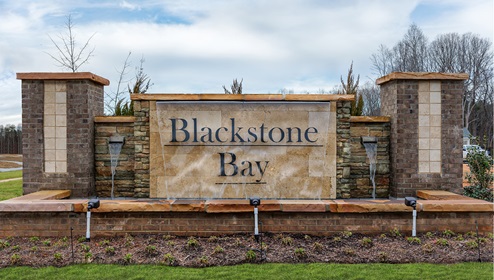 Blackstone Bay Townhomes community monument