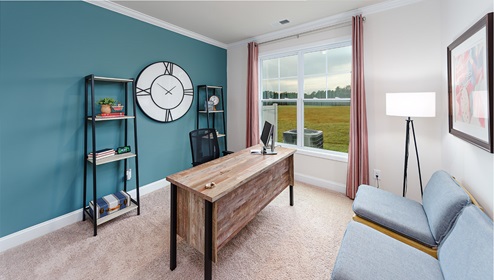 Livia Model Downstairs Secondary Bedroom. New Home in Charlotte, North Carolina