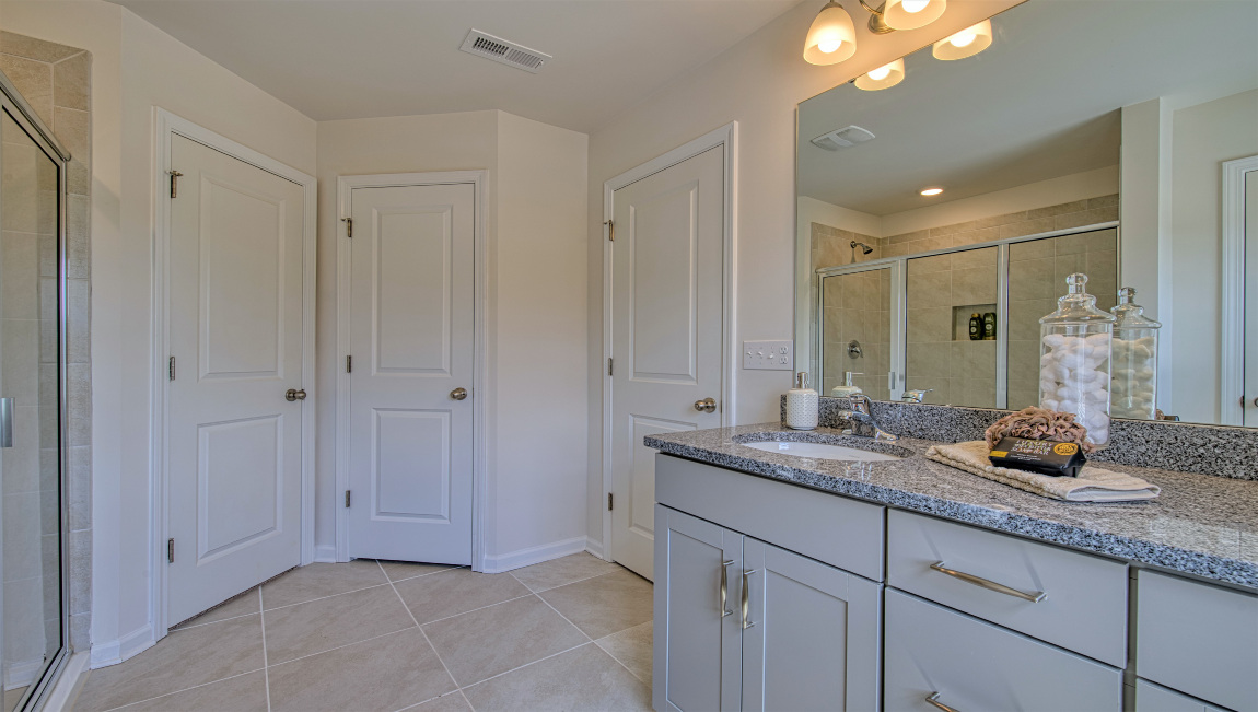 Primary bathroom with walk in shower