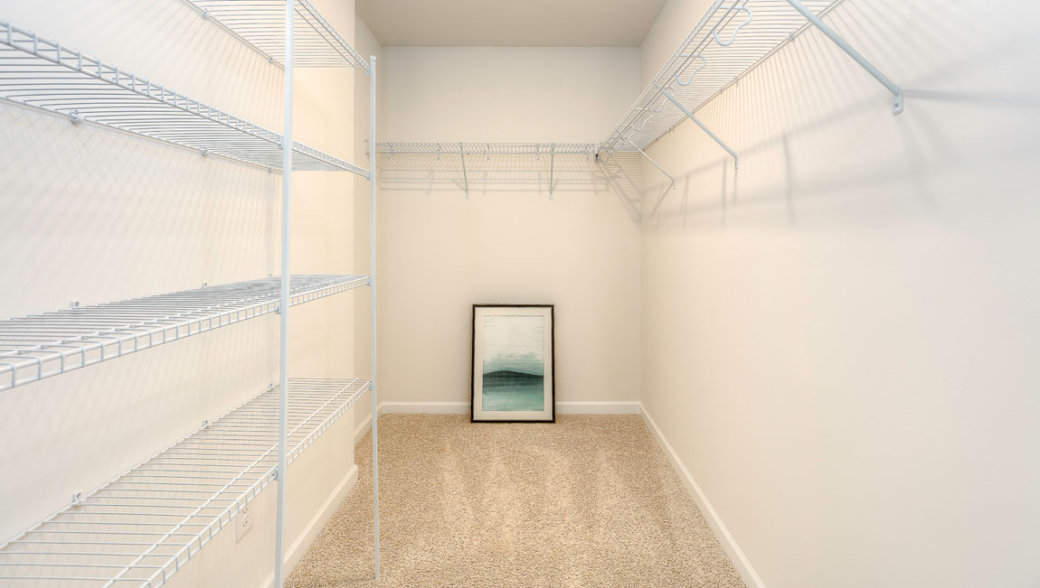 Carpeted primary bedroom
