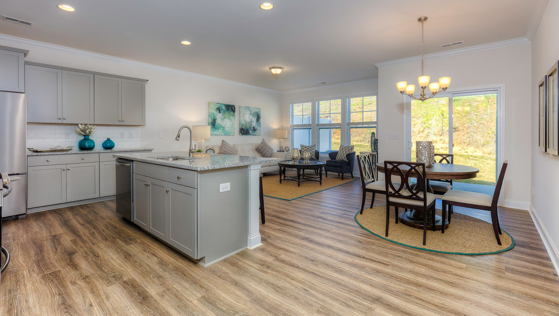 Open concept family room