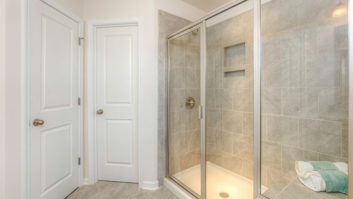 Primary bathroom with walk in shower