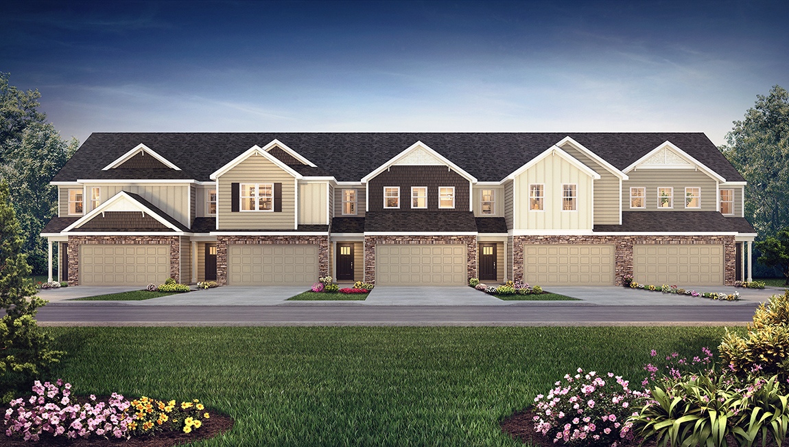 Floor Plan in Skybrook Corners Townhomes Huntersville, NC D.R. Horton
