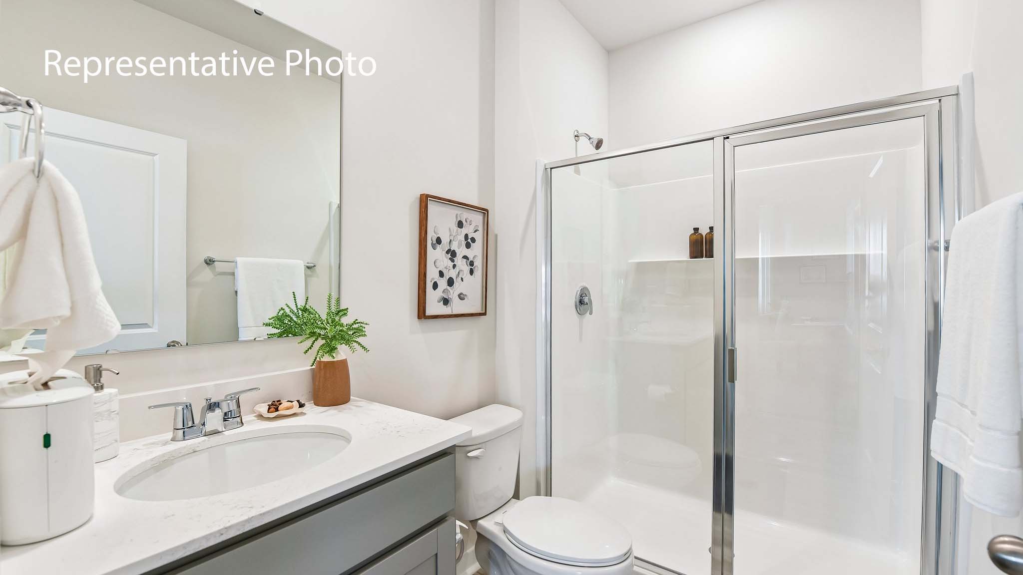 bathroom with walk in shower