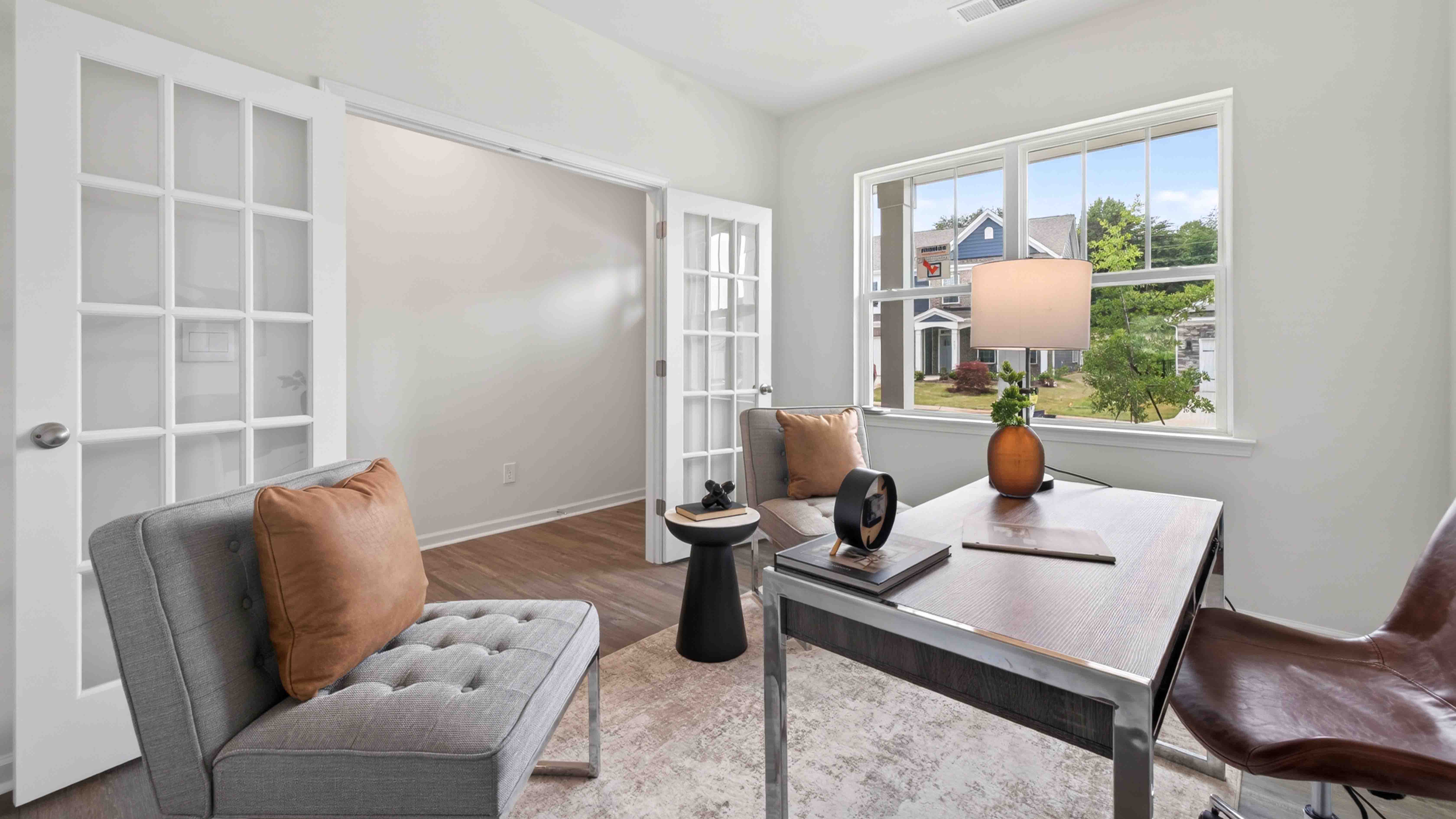 office with french doors
