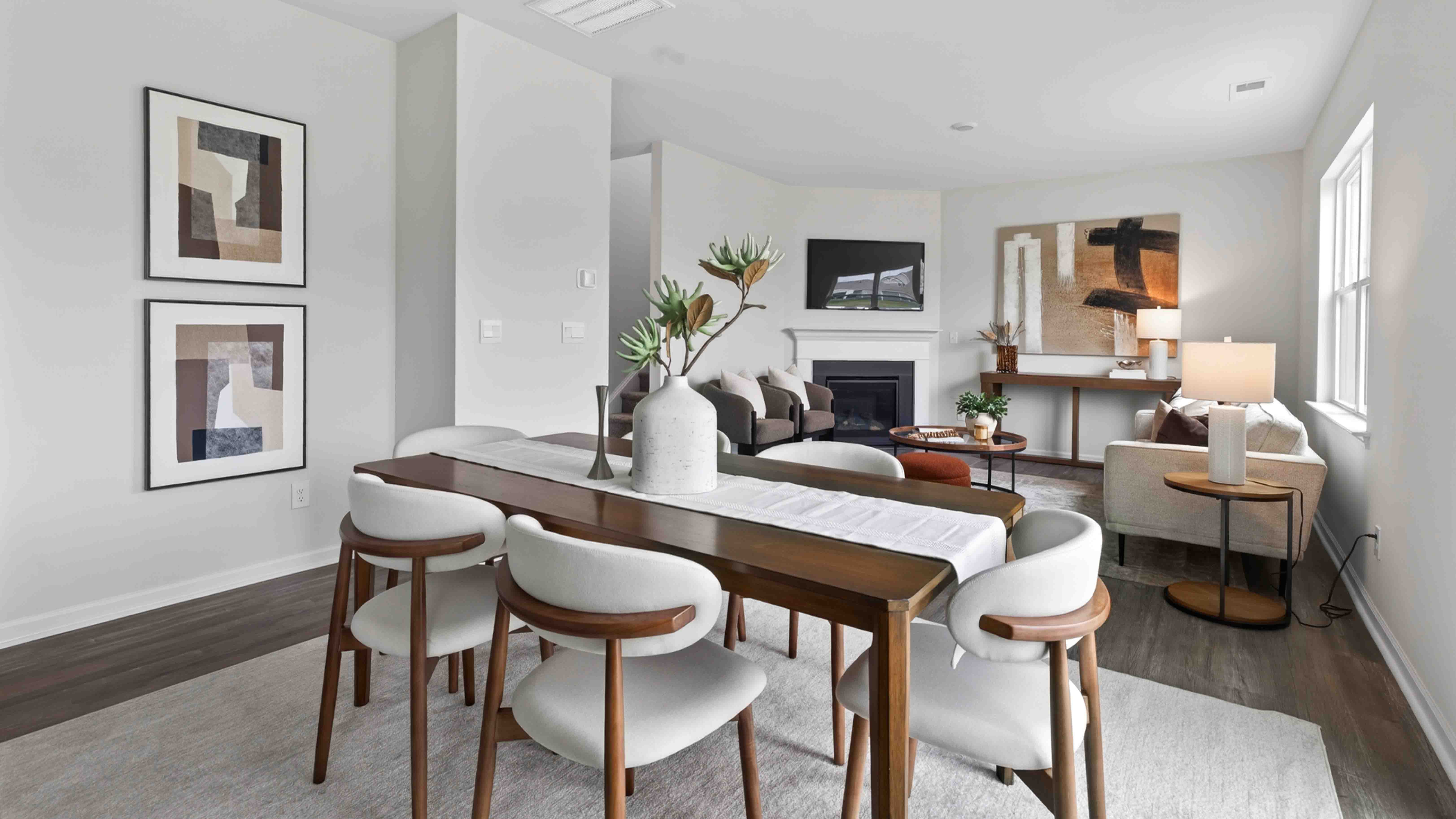 breakfast area with windows