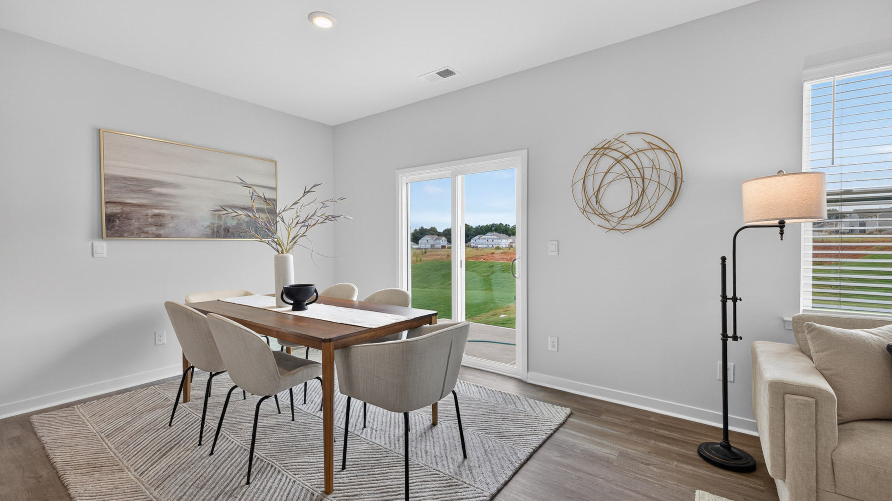 breakfast area with windows