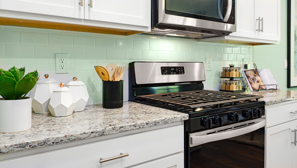 model breakfast area by kitchen