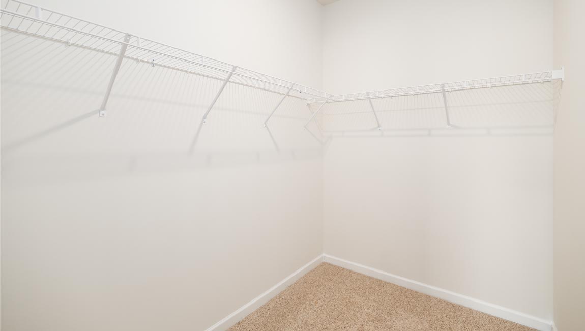 carpeted walk in coset