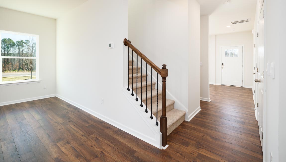 Entrance foyer with staircase