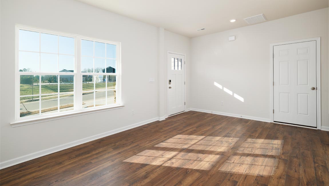 Dining area with large window