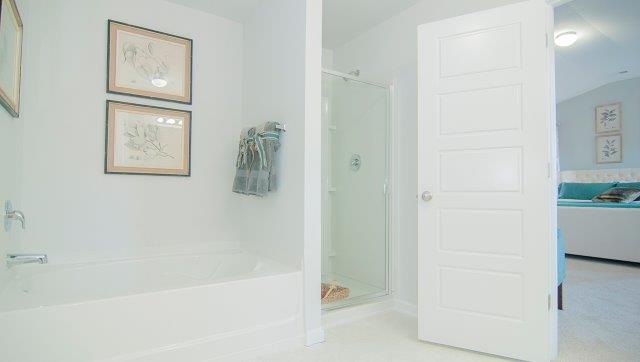 Primary Bathroom with double sinks