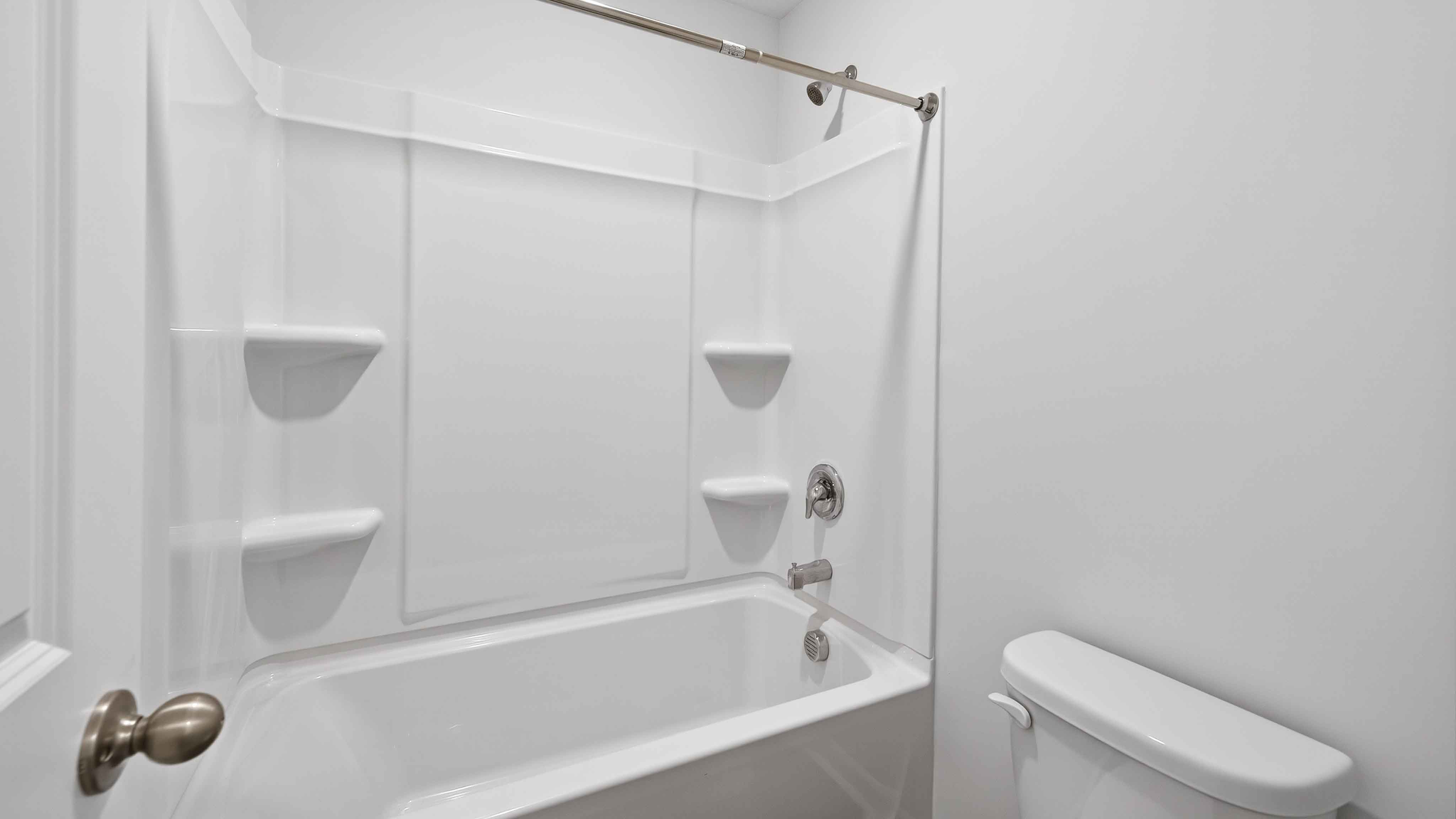 Bathroom with tub shower