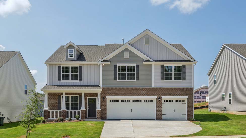 Georgetown front exterior with brick and siding