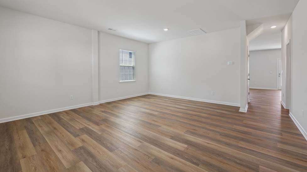 Dining room area, wood floors