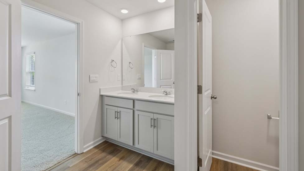 Primary Bathroom with double sinks