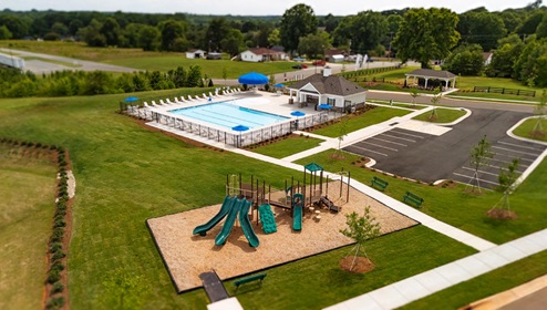 Villages of Maiden in Maiden, NC birds eye of amenities