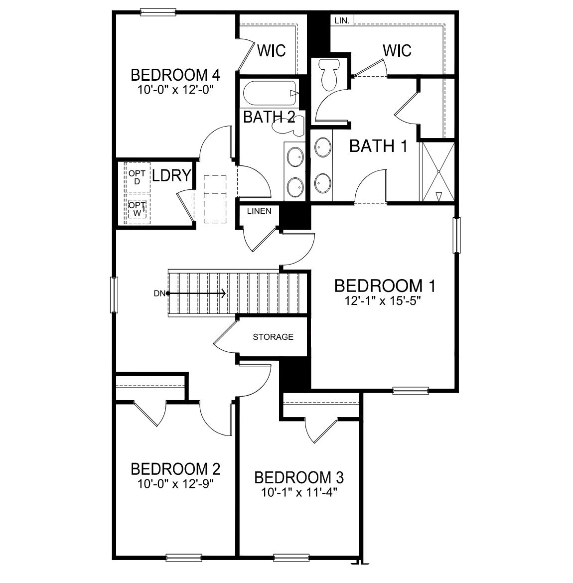 Floor Plan in The Villages of Maiden Maiden, NC D.R. Horton