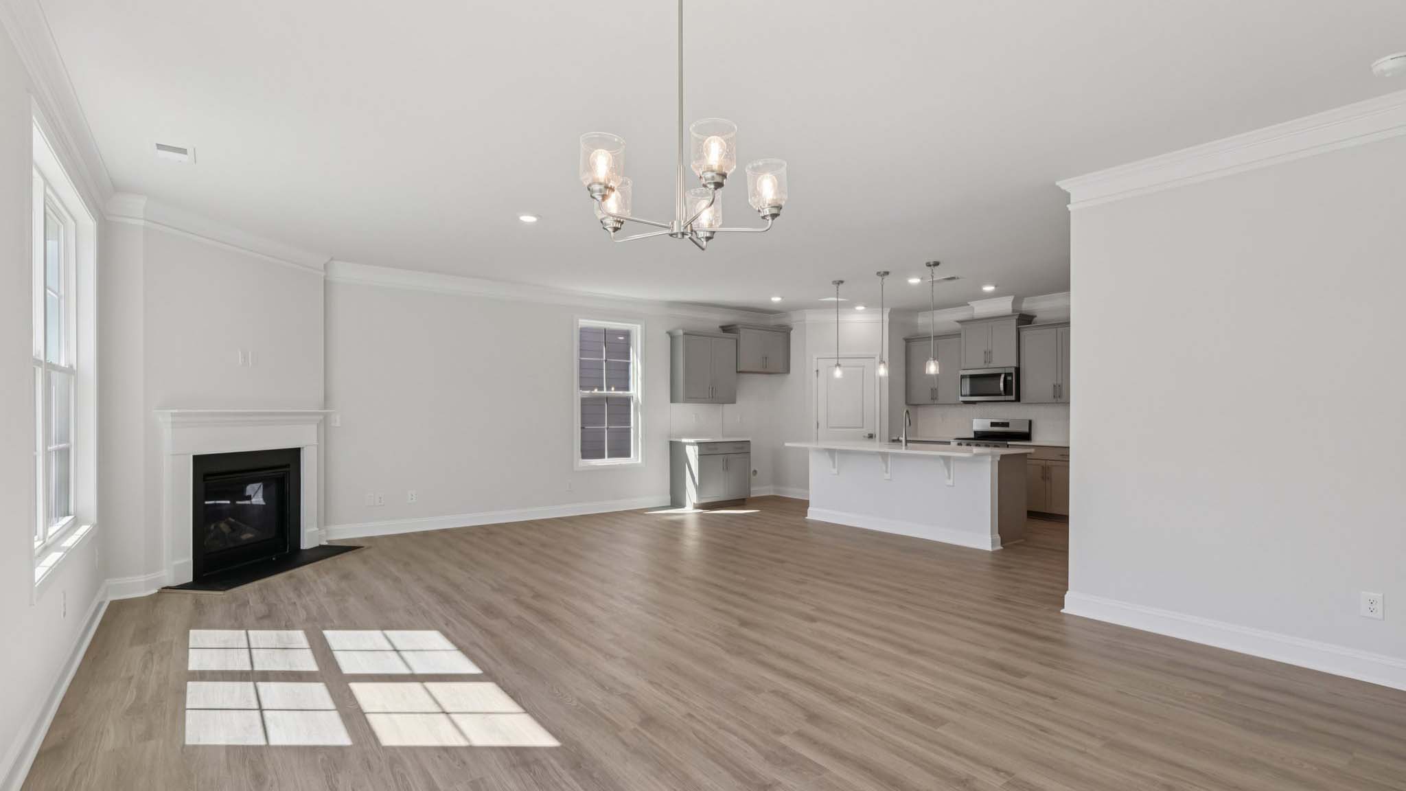 breakfast area beside kitchen with sliding glass back door