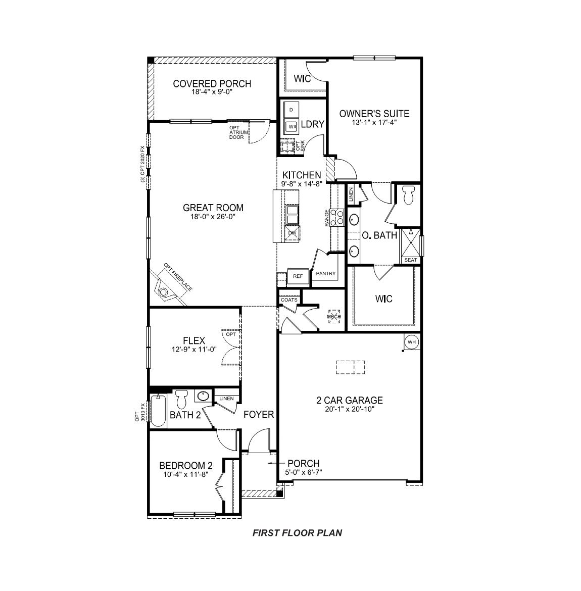 Clifton first floor plan