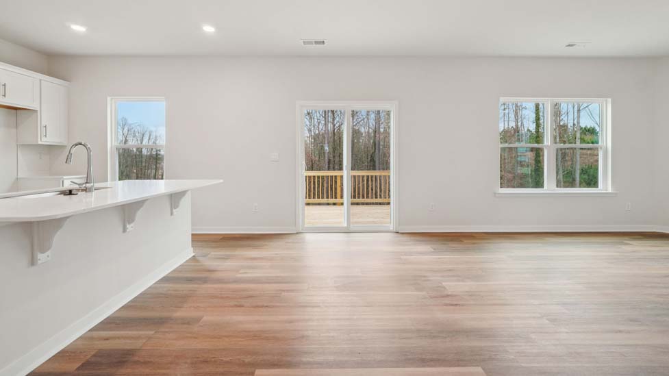 Living room with electric fireplace