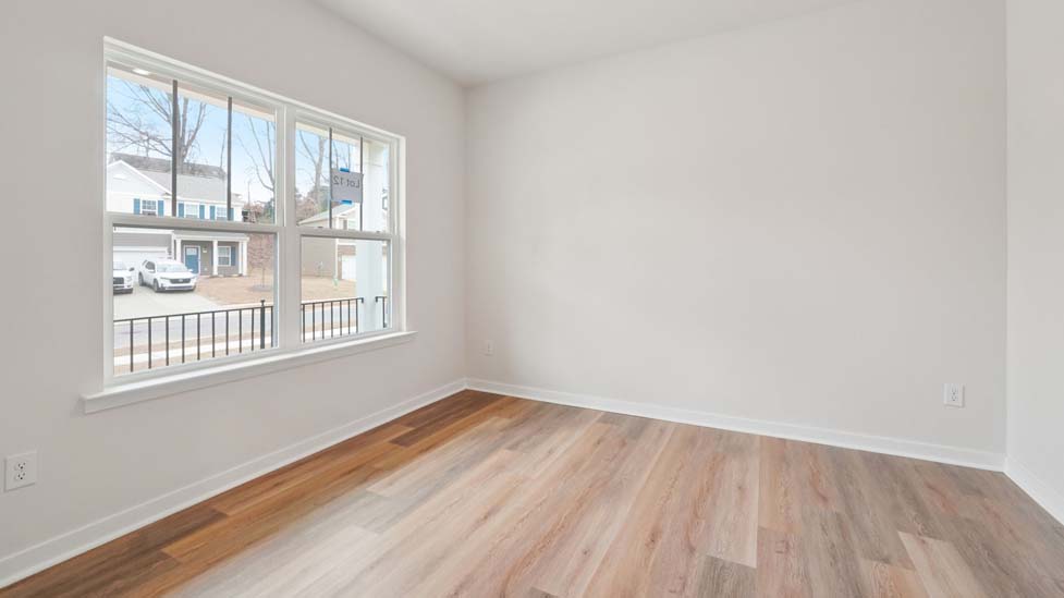 dining room with large window and french doors