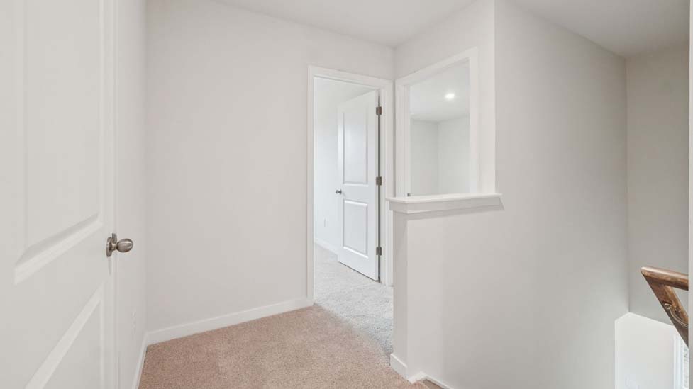 Upstairs carpeted landing