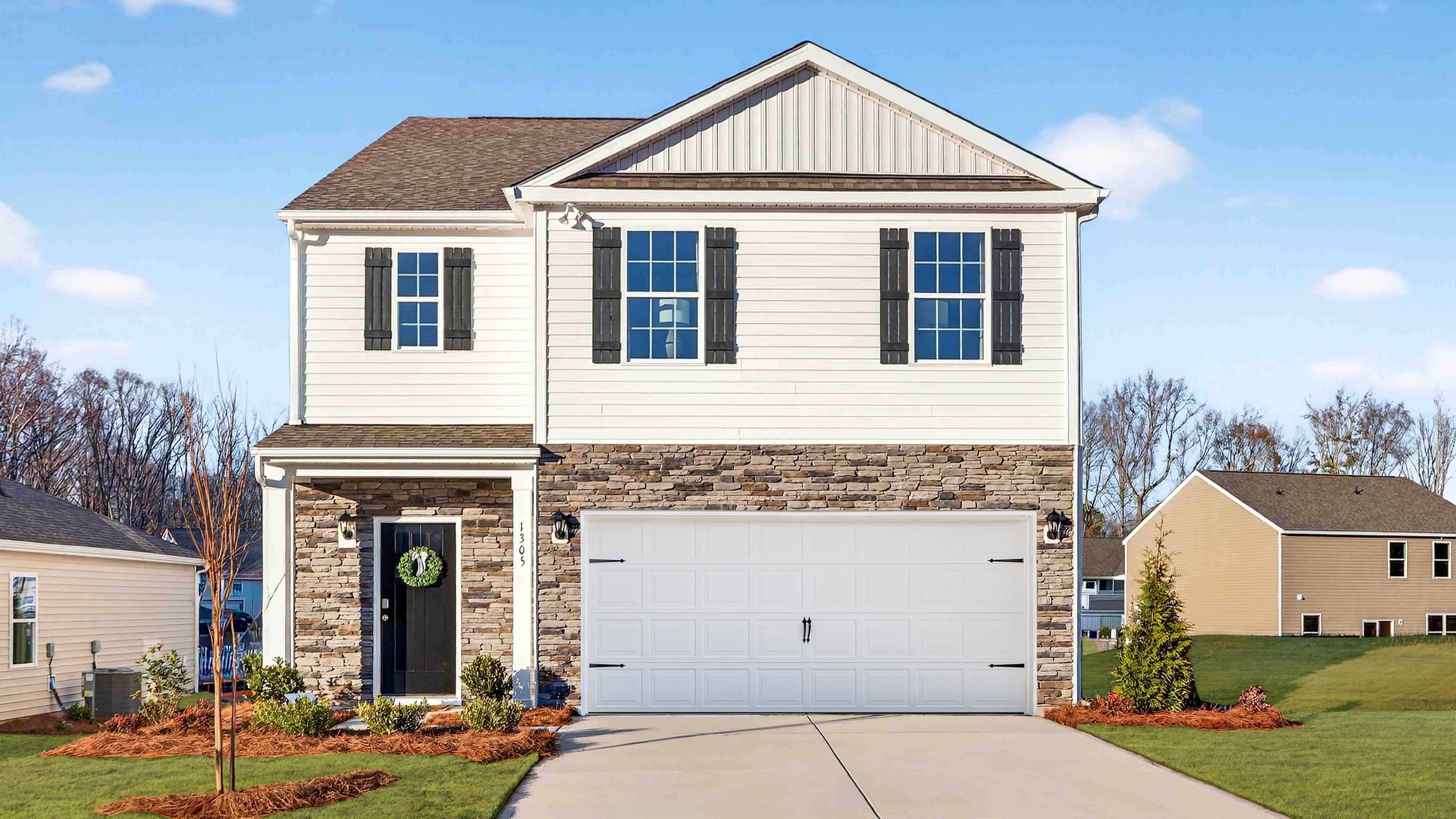 This home — photograph published by the builder