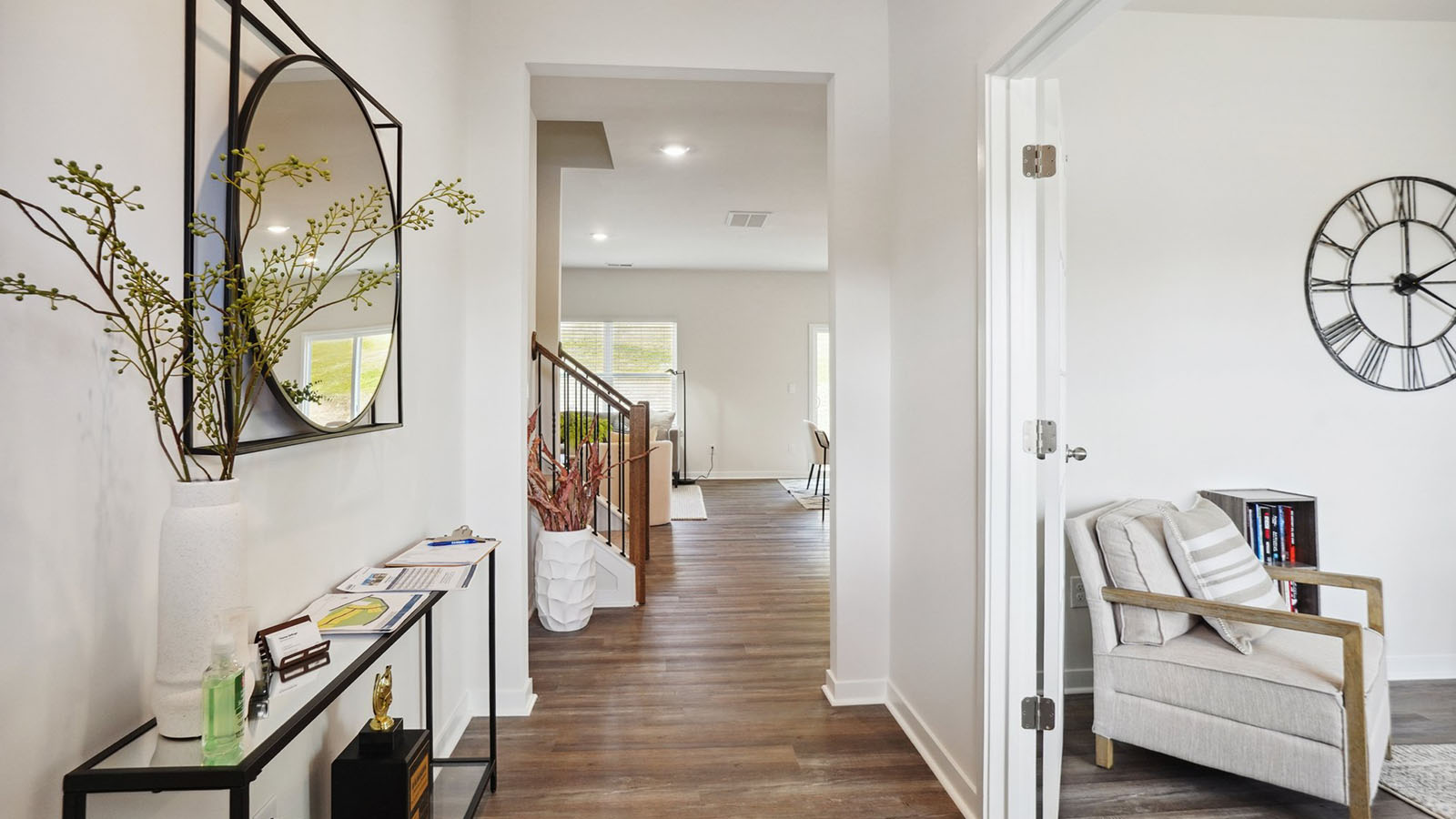 model welcoming foyer