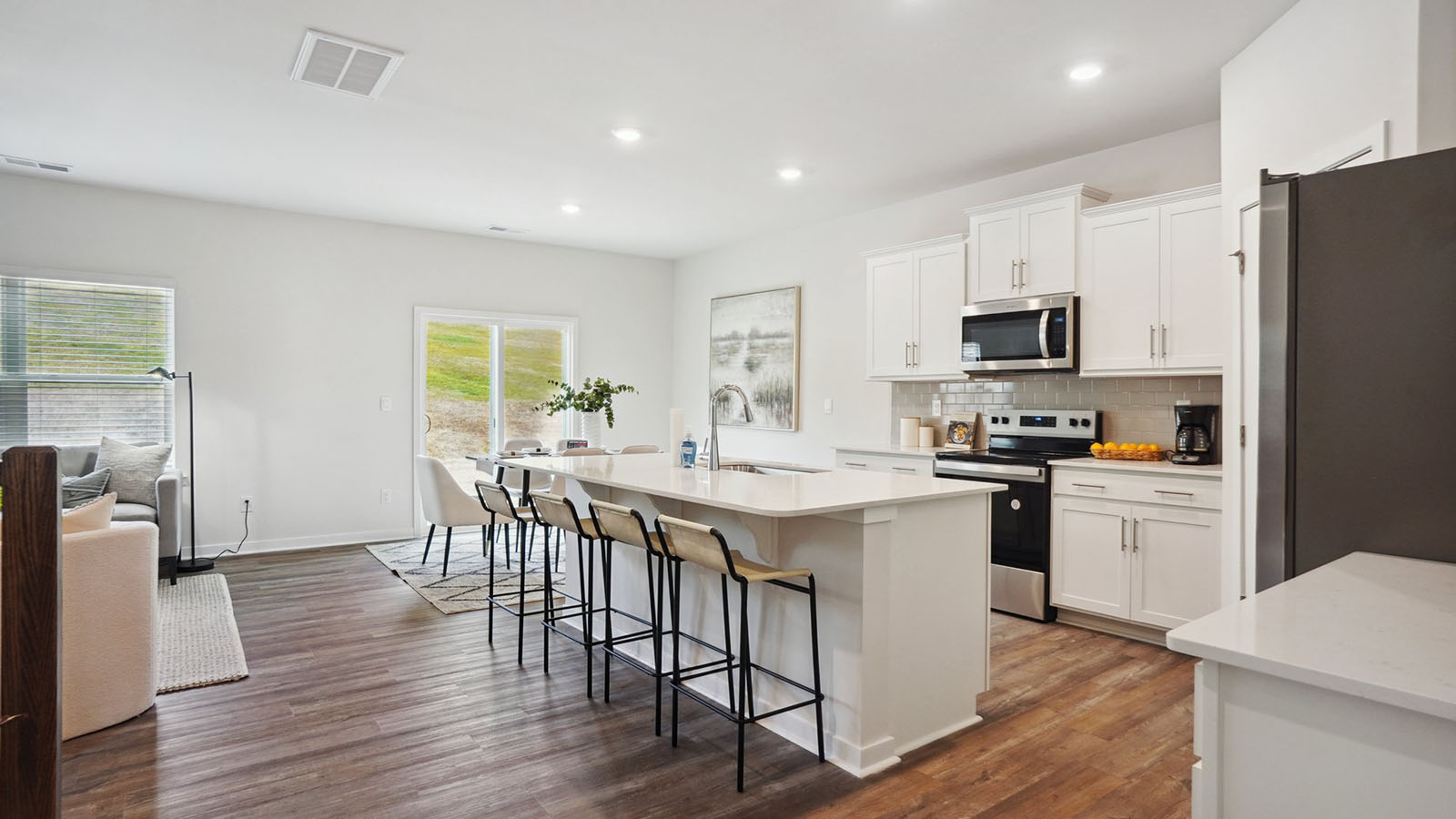 model kitchen and island