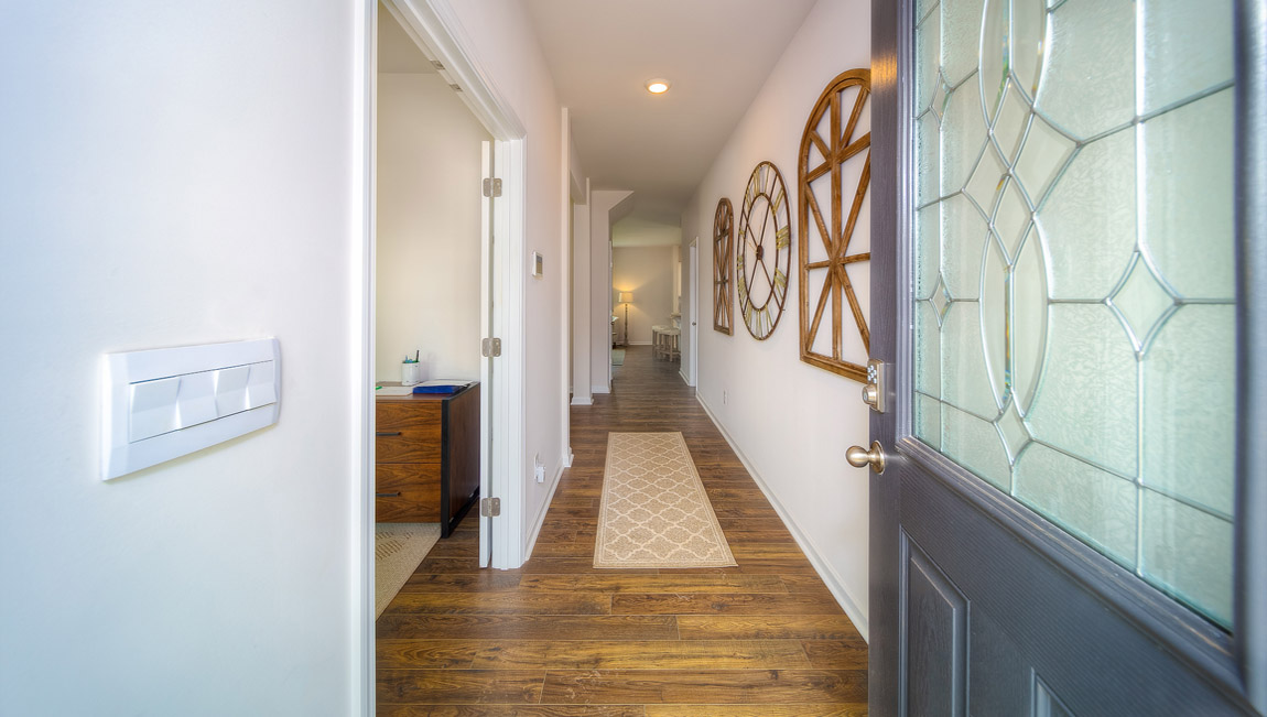 Welcoming foyer front door view