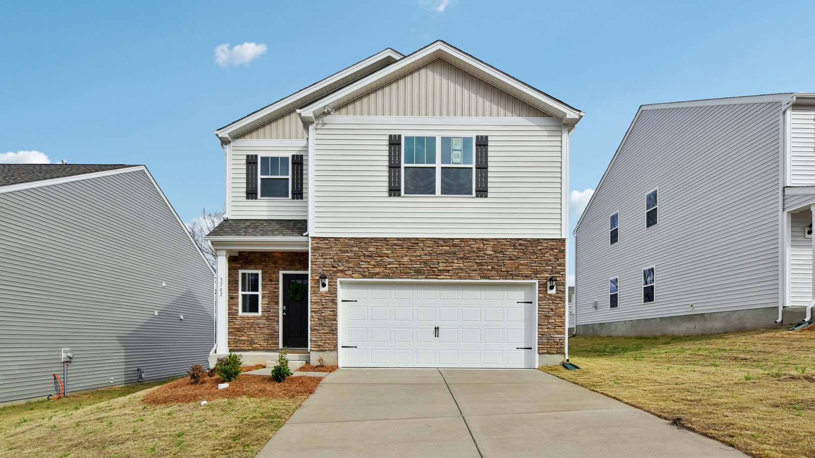 This home — photograph published by the builder